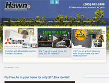 Tablet Screenshot of hawnheating.com